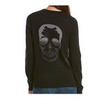 Zadig & Voltaire  Miss Skull Degrade Studs Black Crewneck Photo 1