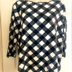 Talbots  Black and White Top Size X Photo 0