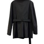 Michael Kors Michael M. Black Belted Trench Coat Photo 2