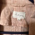 Lou & grey size M peachy tan linen moto style jacket Photo 3