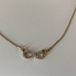 R.J. Graziano Infinity Charm‎ in Crystals Gold Tone 16” Photo 2