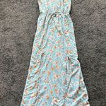 Forever 21 halter daisy side slit maxi dress Photo 1