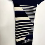 Equipment  Dewey Sweater Midi Dress Blue Stripe Womens Large Wool Photo 5