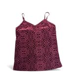 Soma  Burgundy Burn-out Velvet Camisole size Medium Photo 1