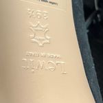 Lewit Made In Italy Womens Black Suede Block‎ Heel Size 39.5 Photo 6