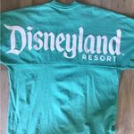 Disney  Parks Long sleeve green sweatshirt Disneyland on sleeve Small Photo 3