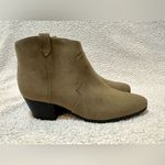Old Navy  Olive Faux-Suede Ankle Boots Photo 3