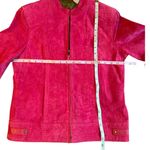 Ruff Hewn Womens Size Small Pink Leather Suede Jacket Barbie Pink Photo 3