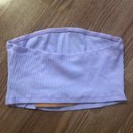 lilac purple ribbed tube top Size XS Photo 3