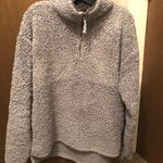 SO Grey Sherpa Quarter zip Pullover Photo 0