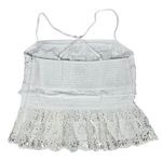 J.Crew Cross-back smocked-waist eyelet top S White NWT Photo 3