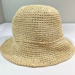 Paper Knit Flower Accent Bucket Hat Photo 7