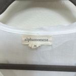 Anthropologie  Alphamoment Cotton Dress Embroidered Lace Swim Coverup Sz 36 Whit Photo 5