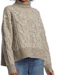 Rag and Bone 
NORA CABLE TURTLENECK
SWEATER -
IVORY/BROWN Size SP Photo 4