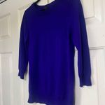 J.Crew  Royal Blue Tippi Sweater Crewneck 3/4 Sleeve Size Small Merino Wool Photo 0