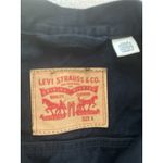 Men's Authentic Levi's Trucker Black Denim Button Jean Jacket Size Large Photo 8
