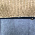 Tan & Black Woven Fabric Shoulder Purse With Side Phone Pocket Photo 5