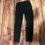 We The Free  Black Skinny Jeans Ripped Knees Size 27 Photo 3