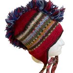 Rising International hat Rainbow Mohawk outdoors Red braid unisex accessory OS Photo 5