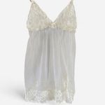 Y2K Angelic Coquette Frederick’s of Hollywood Lace Tulle Babydoll Cami – XL White Photo 2