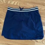 Athleta  Skirt Skort Size 14 Sonara Navy Stripe Style 489466 Poly Spandex Photo 0