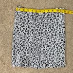 Good American  Always Fits‎ Textured Leopard Print Mini Skirt Size S/M Blue Black Photo 5