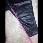 Joan Rivers Joan River black faux leather front panel cropped pants sz 3XP Photo 8