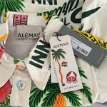 NWT ALEMAIS x Alan Berry Rhys Samaki Cropped Organic Cotton Shirt Women's Size 4 Photo 4