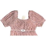 Beyond Words Pink Floral Pleated Cottagecore Fit & Flare Dress XL Prairie Vibes Photo 5