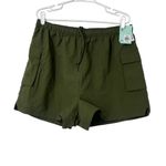 DSG CARGO WOVEN SHORTS WOMENS SIZE LARGE INKY OLIVE ATHLETIC ACTIVEWEAR Green Photo 6