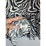 Pinch Zebra Animal Print Mini Dress Women's M Navy Short Puff Sleeves Dress NEW Size M Photo 11