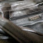Perlina  Classic Black Leather Tote Photo 2