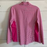 Tommy Bahama  Islandzone Aubrey Pink‎ Stripe Pullover Half Zip Women's M EUC Photo 10