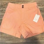 A New Day Women's High-Rise Everyday Shorts Size 2 Peach 98% Cotton/2% Spandex Photo 8