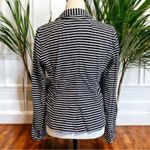 J.Crew Women’s Striped Knit Blazer - Size Small - Navy & White Photo 2