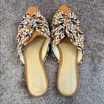 Market & Spruce  knot tie geometric pointed slip on flats Photo 2