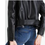 Madewell NEW Motorcycle Biker Jacket Women Ultimate Black Soft Leather XS Grunge Photo 6