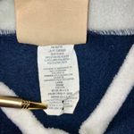 Vintage Christmas Cat Holiday Sweater Women Large Fleece Mock Neck Retro 80s 90s Blue Photo 7