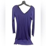 Theory  Kieste Classic Edgy Purple Long Sleeve Dress Size Medium Photo 3