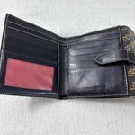 Dooney & Bourke  1975 Classic Vintage Black and Gold Monogram‎ Wallet Photo 2