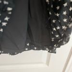 J.Crew  Black Label Collction Silk Dress White Star on Black Pattern Size 2 Photo 6