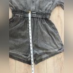 J.ING Charcoal Denim Long Sleeve Jumpsuit 🩶 Gray Size XS Photo 4
