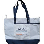 American Society Clinical Oncology ASCO Tote Bag Conquer Cancer 15"x12" NWOT Photo 0