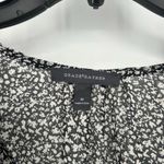 Grade & Gather  Womens Boho Ditzy Floral Top Black Metallic Ruffle Shoulder Sz M Photo 8