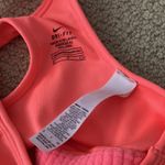 Nike Pro Dri-Fit Unpadded Sports Bras Swoosh Tempo Medium Support Peach Like New Photo 5