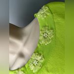 Joseph  Lime Green Top with Floral Details Photo 2