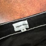 superdown NWT Exposed Contrast Stitch Stretchy Zip Front Mini Skirt Size M Photo 2