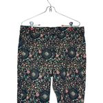J.Crew ‎ Women's Pants Capri Floral Leaf Printed Skimmer Pants Ankle Crop Sz. 8 Photo 3