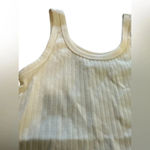 Aerie  white ribbed fitted tank NWT Photo 3