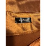 Xxxiticat Women's Copper Slip Dress Sz M Adjustable Spaghetti Strap Zipper Side Orange Size M Photo 6